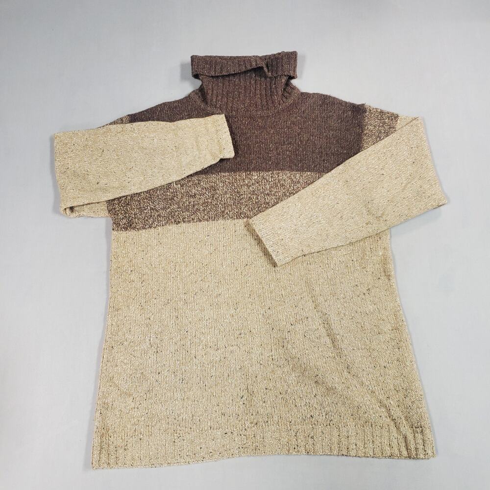 Vintage Pierre Cardin Womens Lambs Wool/Cotton Blend Turtleneck Sweater Size L